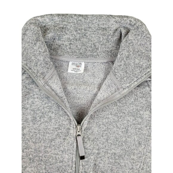 Danskin Womens Sweatshirt Jacket Zip Front Heather Grey size Small (4-6)  JH1329 - Picture 6 of 6